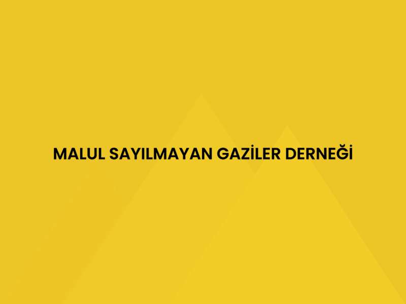 Malul Sayılmayan Gaziler Derneği